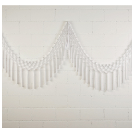 Streamer garland - 3,5m - White