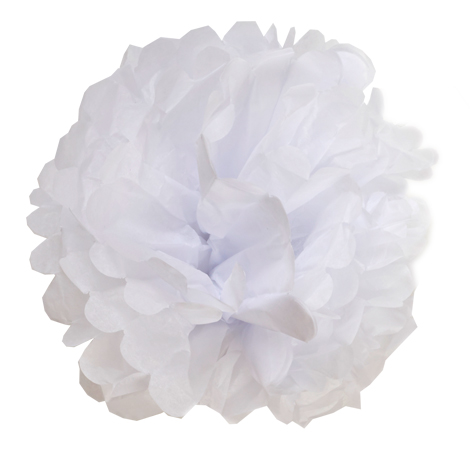 White paper pompom